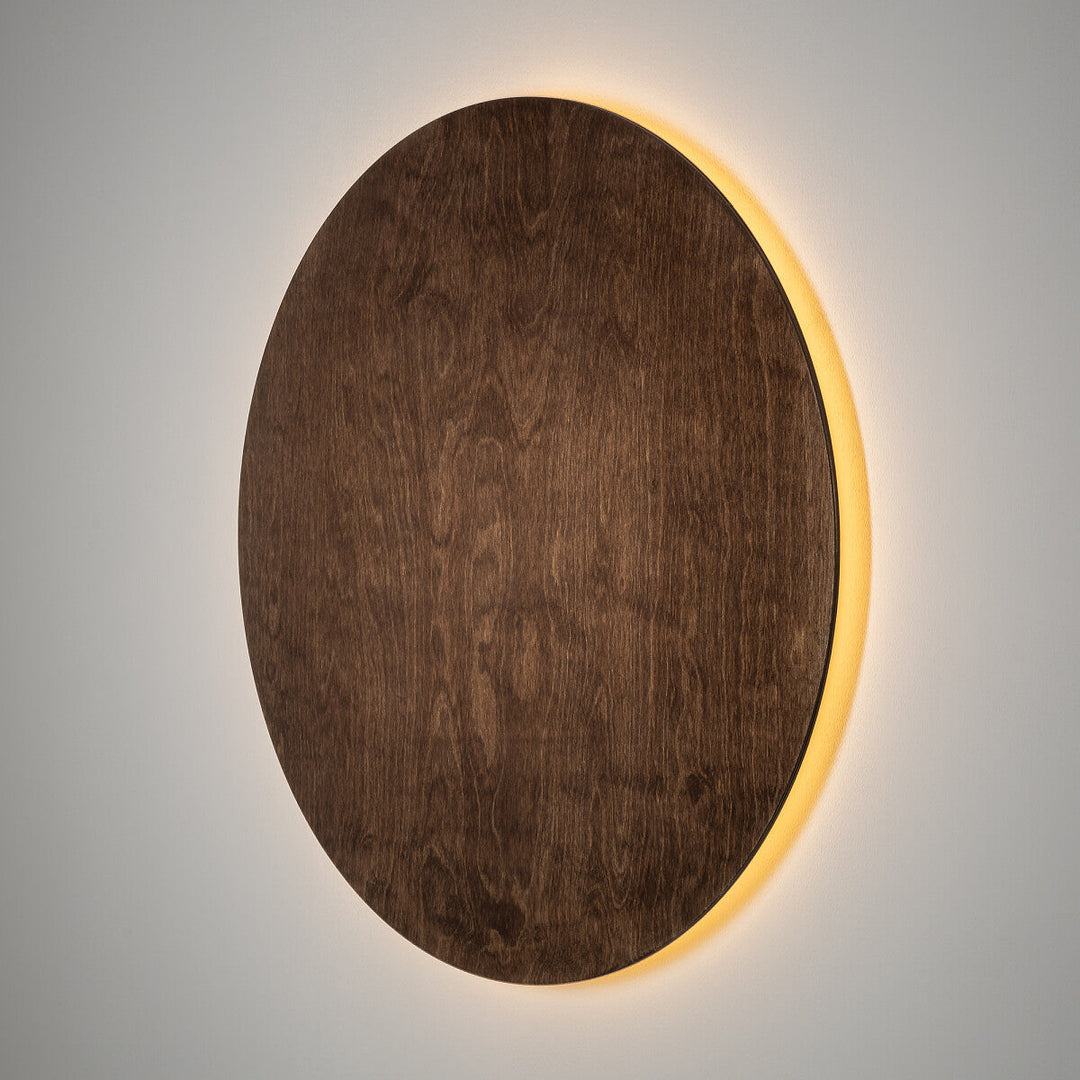 Timber rund vegglampe 75 cm 22W 3000 Kelvin-Vegglamper-Nowodvorski-Brun-N-11178-Lightup.no