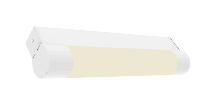 Titan 40 vegglampe for baderom 12W 2700 Kelvin IP44 m/stikkontakt - Dimbar-Baderomsbelysning vegglamper-NorDesign-Hvit-364514006-Lightup.no