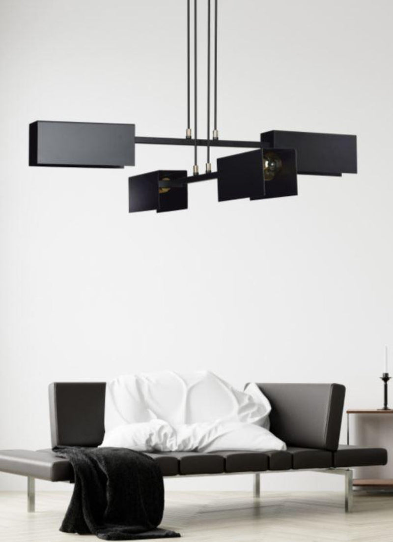 Tolos takpendel 4 lys - Svart-Takpendler-Emibig-633/4-Lightup.no