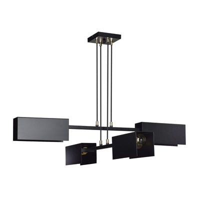 Tolos takpendel 4 lys - Svart-Takpendler-Emibig-633/4-Lightup.no