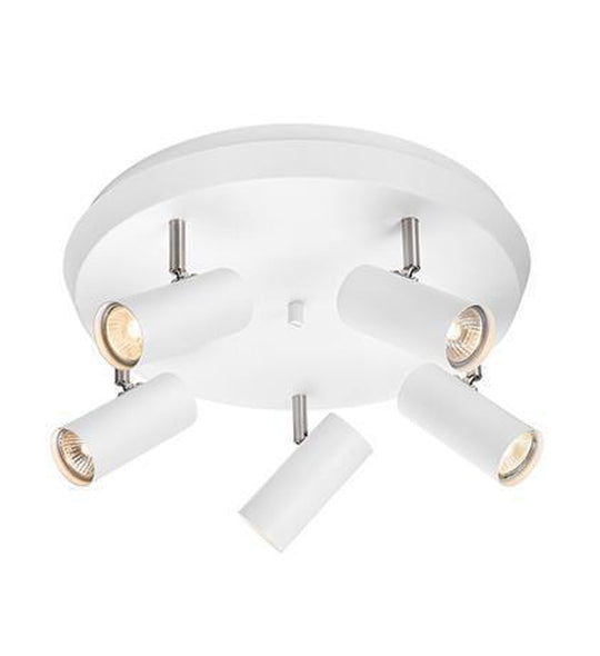 Torino taklampe 5 lys - Hvit - Hvit-Taklamper-Marksløjd-Hvit-Mrk-107781-Lightup.no
