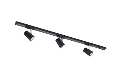 Trackline Conic spotskinne 1 meter 3 spot - Svart-Spotskinner 230V-Ms - belysning-9400914021-Lightup.no