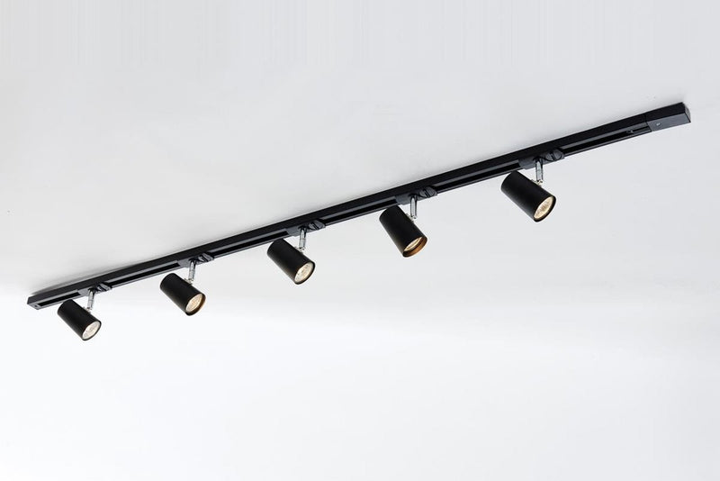 Trackline Conic spotskinne 1,5 meter 5 spot - Svart-Spotskinner 230V-Ms - belysning-9400914121-Lightup.no