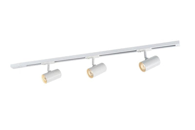 Trackline Jazz spotskinne 1 meter 3 spot - Hvit-Spotskinner 230V-Ms - belysning-9400913603-Lightup.no
