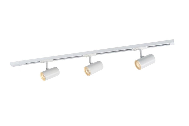 Trackline Jazz spotskinne 1 meter 3 spot - Hvit-Spotskinner 230V-Ms - belysning-9400913603-Lightup.no