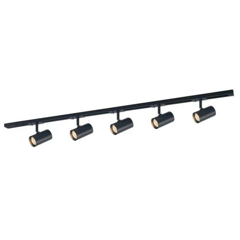 Trackline Jazz spotskinne 1,5 meter 5 spot - Svart-Spotskinner 230V-Ms - belysning-9400913721-Lightup.no