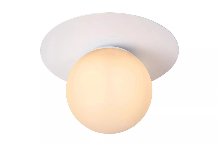 Tricia taklampe 25 cm-Taklamper-Lucide-Svart / Opal-LC79187/01/30-Lightup.no