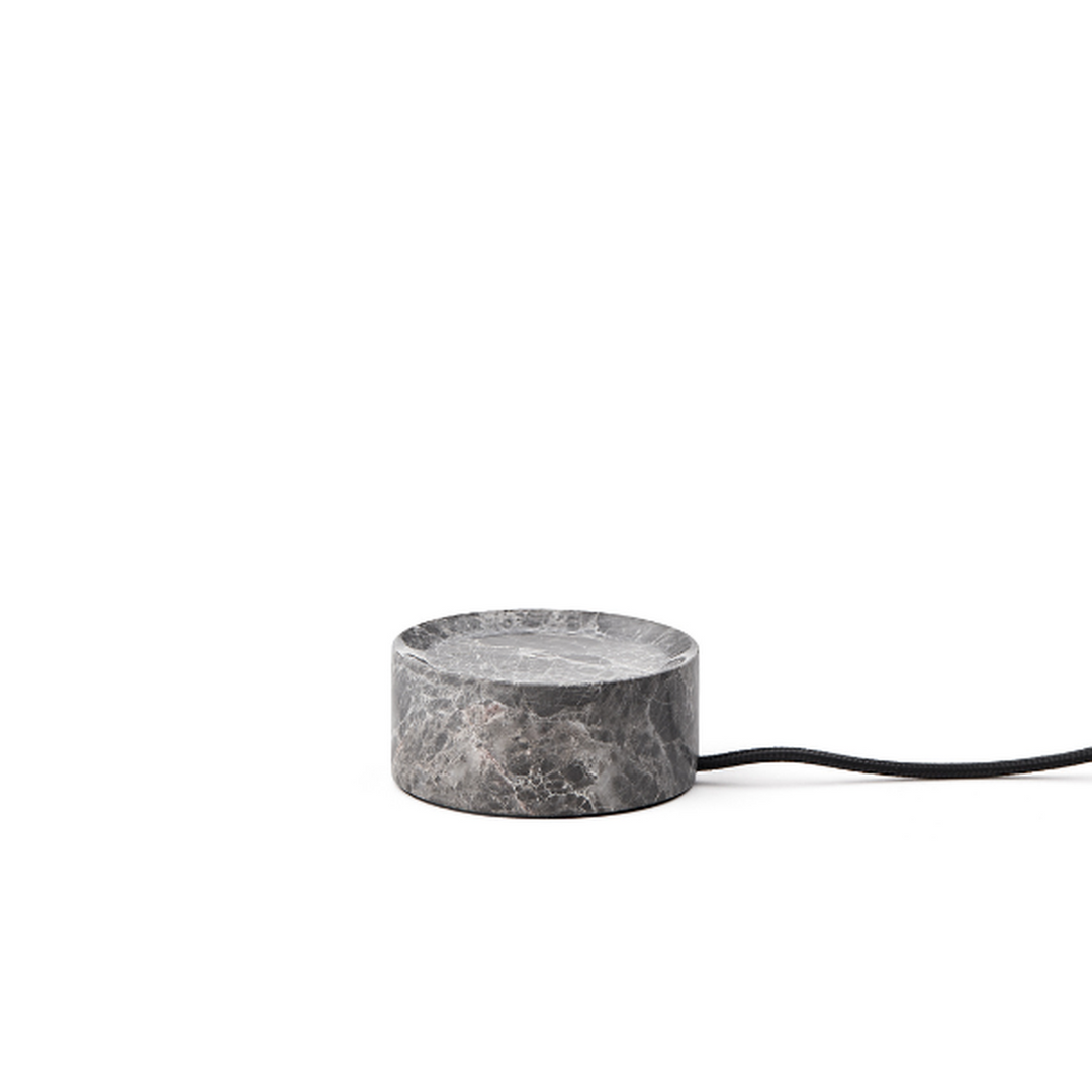 Trip oppladbar bordlampe - Sølv marmor/Rosa blank skjerm-Bordlamper-Design by Us-Des__21203-Lightup.no