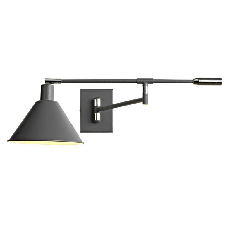 Tripoli vegglampe - Grå-Vegglamper-Ms - belysning-9400402704-Lightup.no