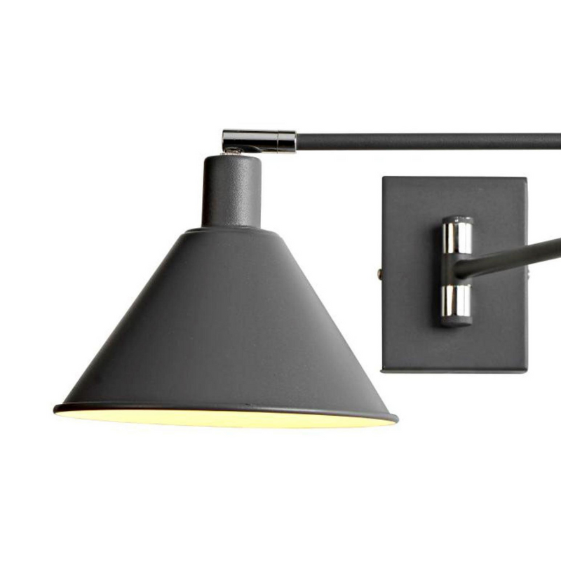 Tripoli vegglampe - Grå-Vegglamper-Ms - belysning-9400402704-Lightup.no