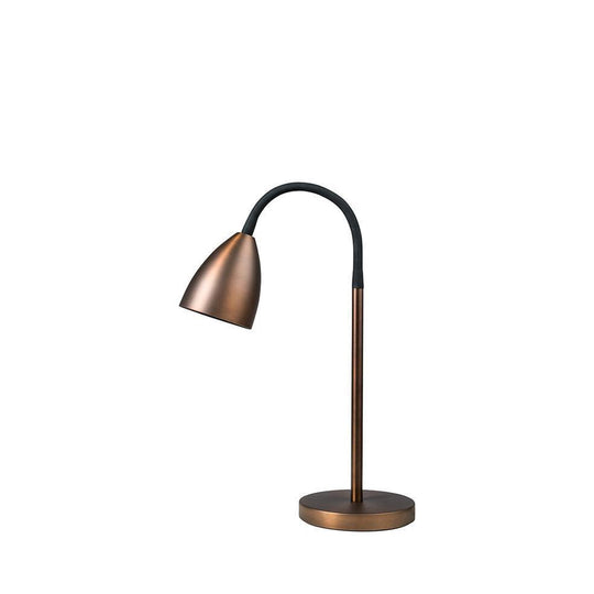 Trotsig bordlampe m/flex arm-Bordlamper-Belid-Brun-4172107-Lightup.no