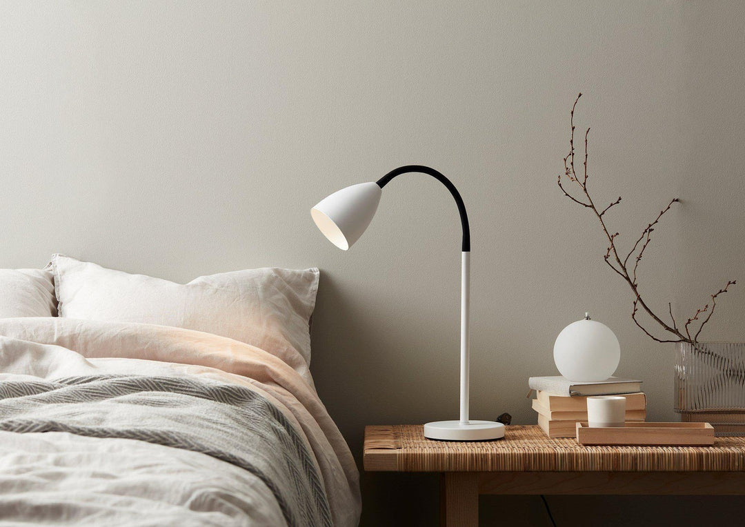 Trotsig bordlampe m/flex arm-Bordlamper-Belid-Grå-4172155-Lightup.no