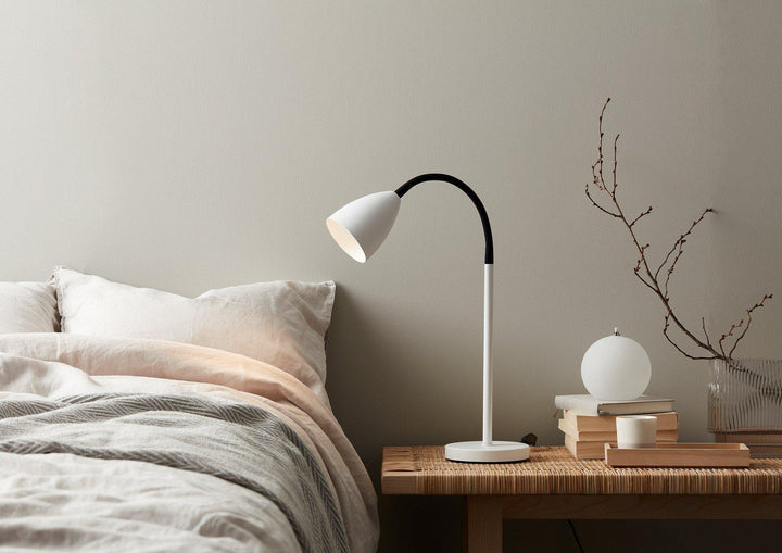 Trotsig bordlampe m/flex arm-Bordlamper-Belid-Grå-4172155-Lightup.no