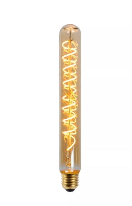 Tube E27 Filament LED 5W 2200K T32 25cm dimbar - Amber-LED-pære E27 sokkel-Lucide-LC49035/25/62-Lightup.no