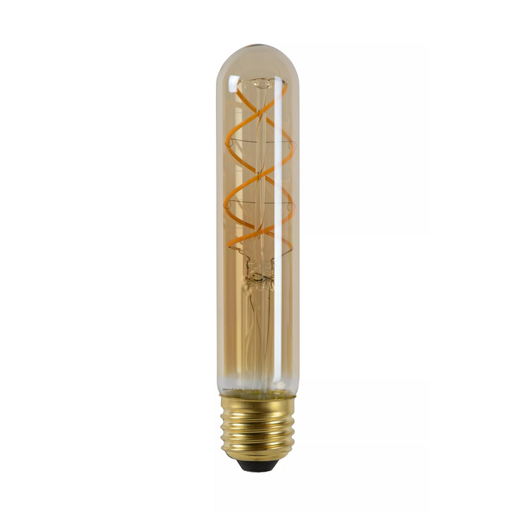 Tube E27 Filament LED T32 5W 2200K 15 cm dimbar - Amber-LED-pære E27 sokkel-Lucide-LC49035/05/62-Lightup.no
