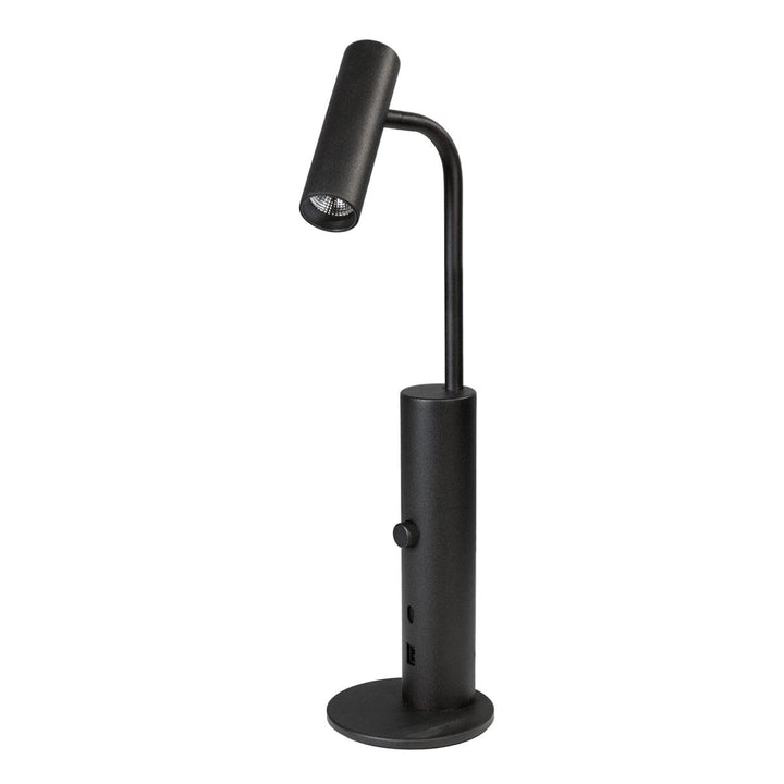 Tube micro bordlampe 3000 Kelvin med USB lading-Bordlamper-Sg Armaturen As-Svart-3080483-Lightup.no