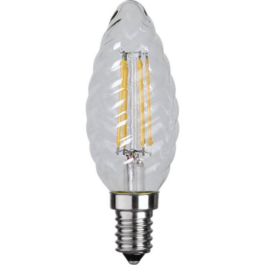 Tvist lyspære E14 4,2W - dimbar Klart glass-LED-pære E14 sokkel-Star Trading-Klar-351-04-1-Lightup.no