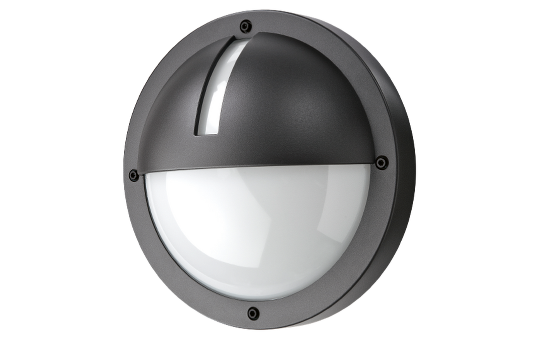 Uno vegglampe 11,5W LED 3000K IP65 Dimbar skumringssensor-Utebelysning vegg veggskjold-Sg Armaturen As-Grafitt-3104354-Lightup.no