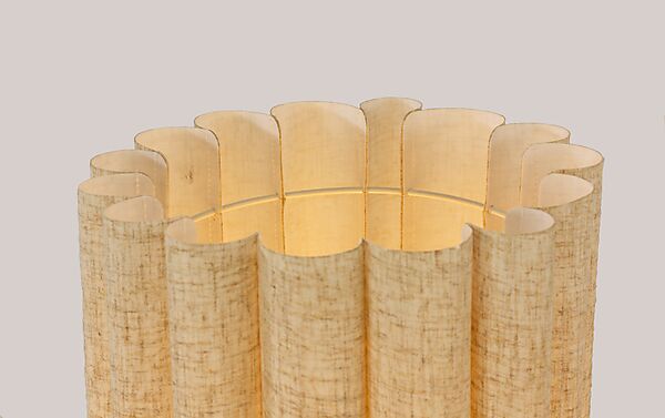 Skandi gulvlampe - Natur/Beige