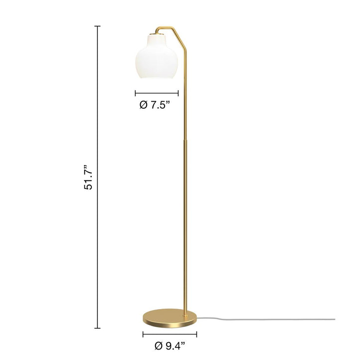 VL Ring Crown gulvlampe-Gulvlamper-Louis Poulsen-Messing/opal-LP__5744613318-Lightup.no