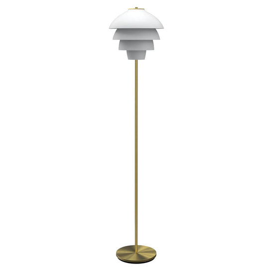 Valencia gulvlampe-Gulvlamper-Belid-Hvit / Messing-3212091-Lightup.no