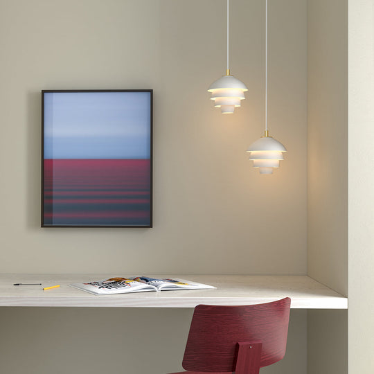 Valencia takpendel 18 cm-Takpendler-Belid-Hvit / Messing-1707091-Lightup.no