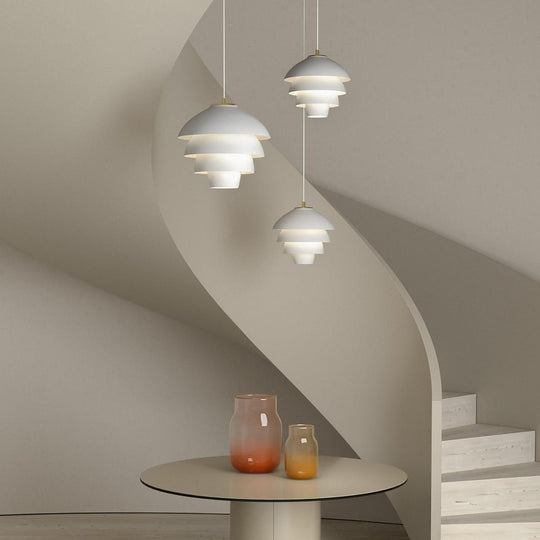 Valencia takpendel 31,8 cm-Takpendler-Belid-Hvit / Messing-1007091-Lightup.no