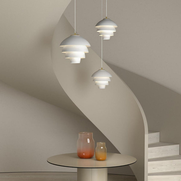 Valencia takpendel 31,8 cm-Takpendler-Belid-Hvit / Messing-1007091-Lightup.no