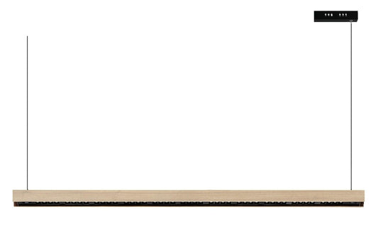 Valentina takpendel 122 cm opp/ned lys 2700 Kelvin-Takpendler-NorDesign-Eik-102121254-Lightup.no