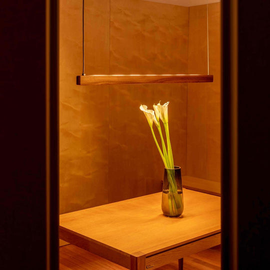 Valentina takpendel 122 cm opp/ned lys 2700 Kelvin-Takpendler-NorDesign-Eik-102121254-Lightup.no