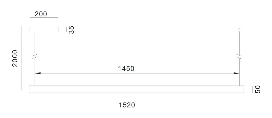 Valentina takpendel 152 cm opp/ned lys 2700 Kelvin-Takpendler-NorDesign-Eik-102151254-Lightup.no