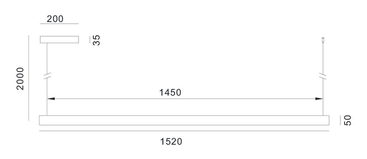 Valentina takpendel 152 cm opp/ned lys 2700 Kelvin-Takpendler-NorDesign-Eik-102151254-Lightup.no