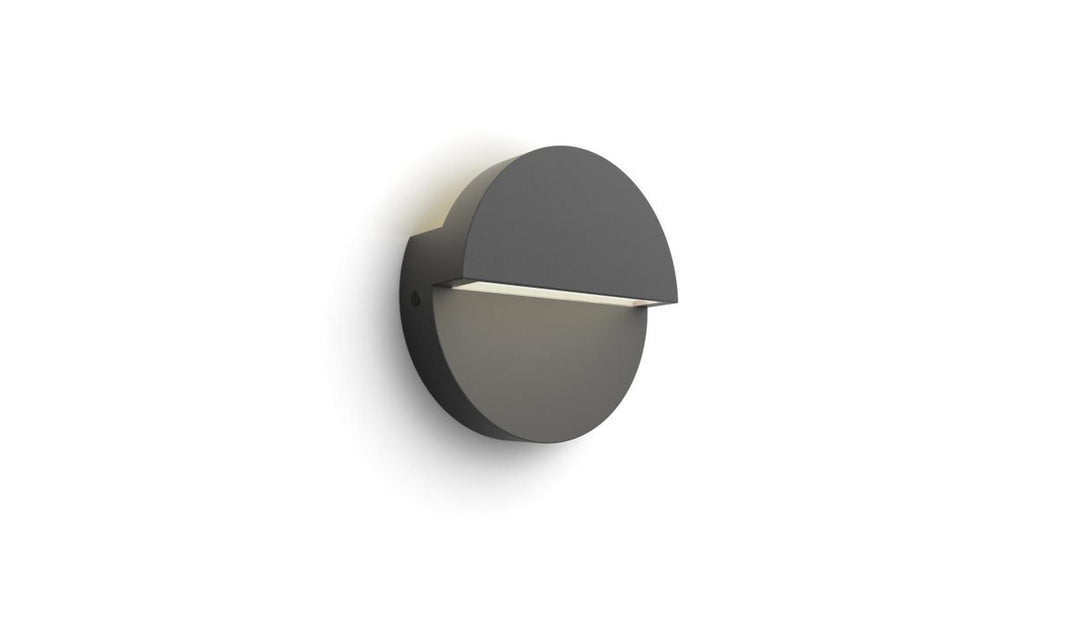Valor vegglampe utendørs IP44 4,3W 2700 Kelvin-Utebelysning vegg opp og ned-Philips-Antrasitt-929004140601-Lightup.no