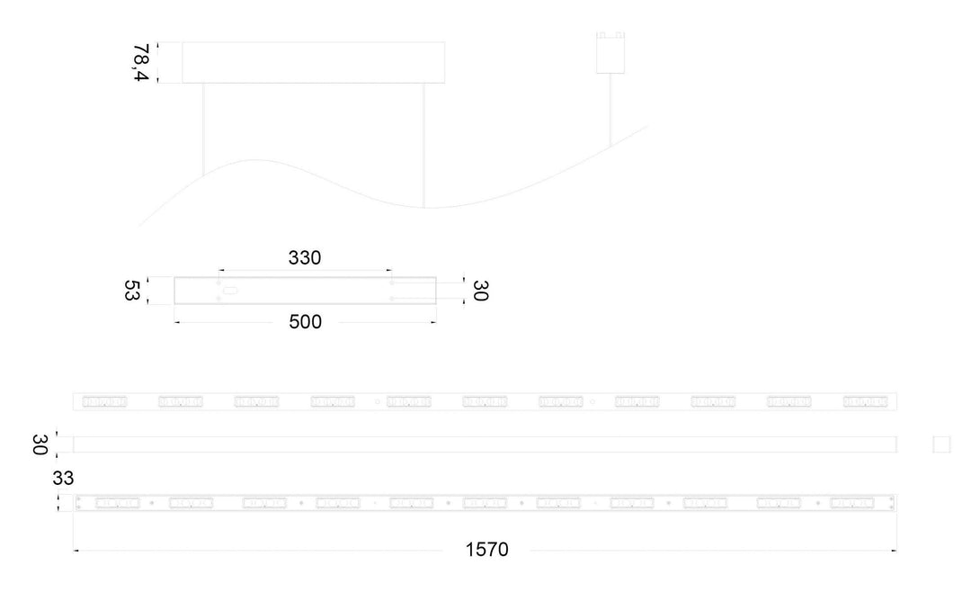Vanessa takpendel 52W 2700 Kelvin RA92 opp/ned lys med sensor dim-Takpendler-NorDesign-Valnøtt-101571253-Lightup.no