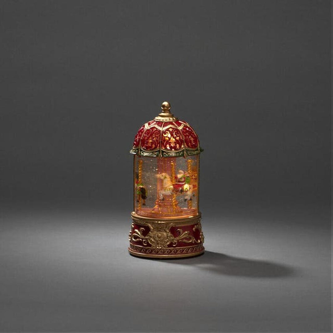 Vannfylt lyktekarusell-Julebelysning dekor og pynt-Konstsmide-Rød-4293–550-Lightup.no