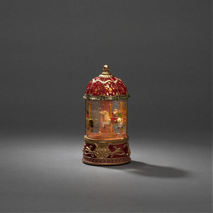 Vannfylt lyktekarusell-Julebelysning dekor og pynt-Konstsmide-Rød-4293–550-Lightup.no