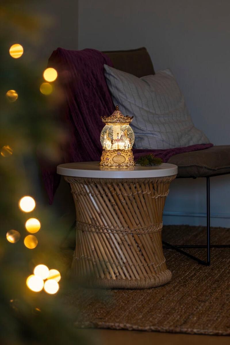 Vannlykt med roterende karusell og LED-Julebelysning dekor og pynt-Konstsmide-Flerfarget-4321-000-Lightup.no