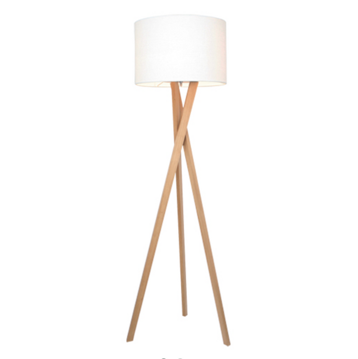 Vega Gulvlampe Eik-Gulvlamper-By Rydens-Eik / Hvit-Brs-4100020-6002-Lightup.no