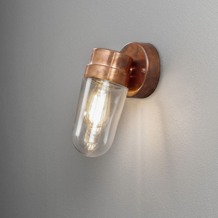 Vega vegglampe utendørs IP54 E27 - Kobber-Utebelysning vegg klassisk-Konstsmide-Kobber-429-900-Lightup.no