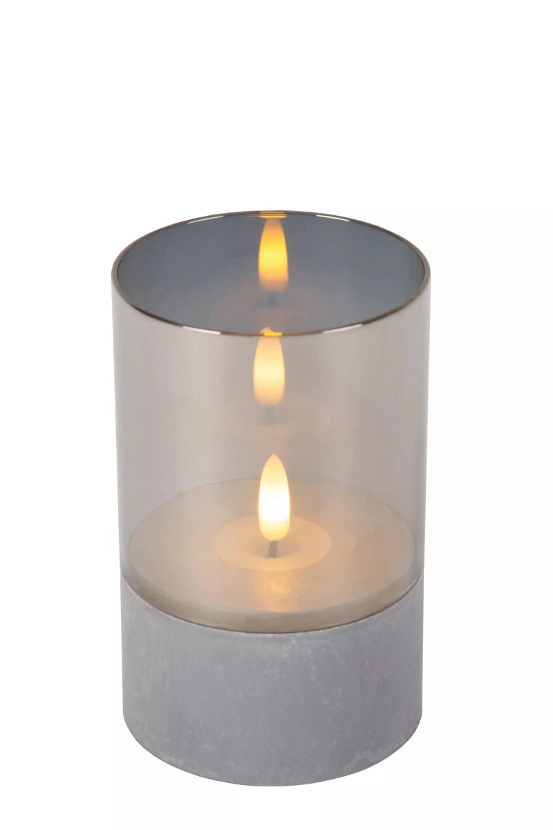 Velas bordlampe stearinlys batteridrevet - 3 pakning-Bordlamper-Lucide-Grå-LC13500/03/65-Lightup.no