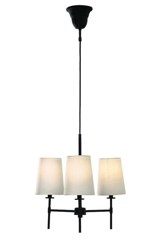 Verbier takkrone 3-lys-Takpendler-Aneta Lighting-Svart / Hvit-25086-15-01-Lightup.no