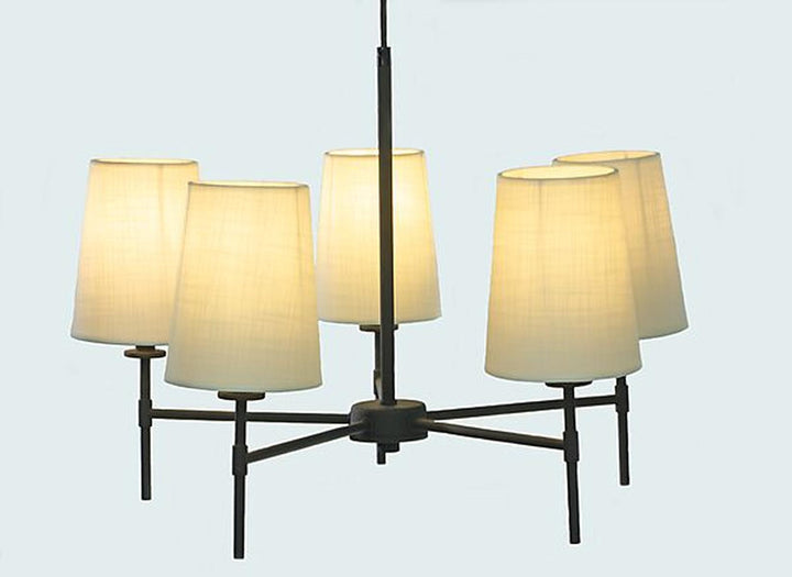 Verbier takkrone 5-lys-Takpendler-Aneta Lighting-Svart / Hvit-25087-15-01-Lightup.no