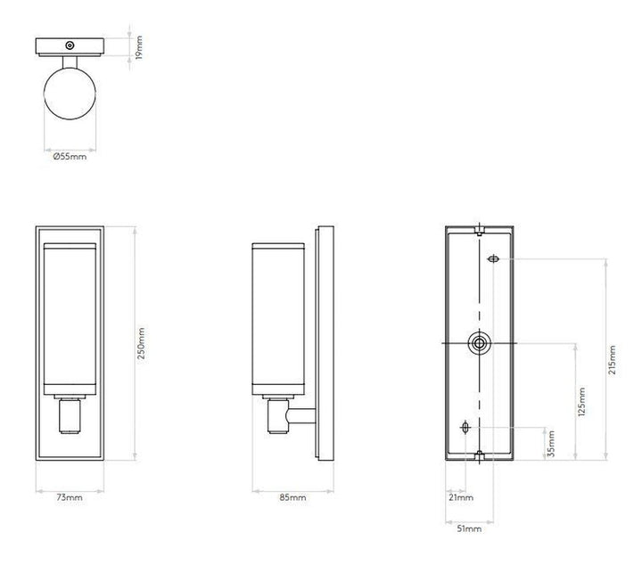 Verona vegglampe baderom IP44 - Polert krom-Baderomsbelysning vegglamper-Astro Lighting-Svart-Asg__1147001-Lightup.no