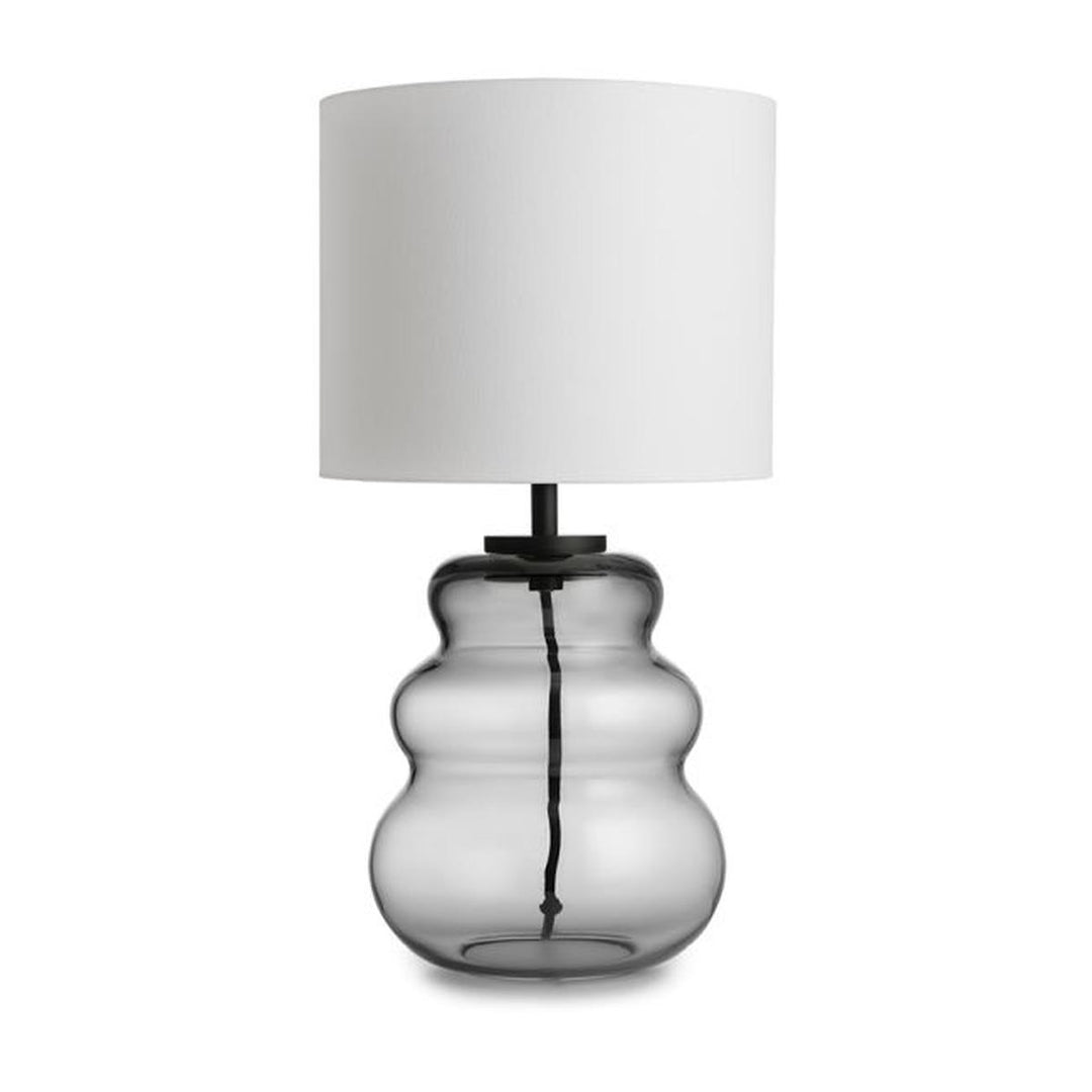 Vigra bordlampe med hvit skjerm-Bordlamper-Hadeland Glassverk-Grønn-Svart-Hak__240-205-1004-11-Lightup.no