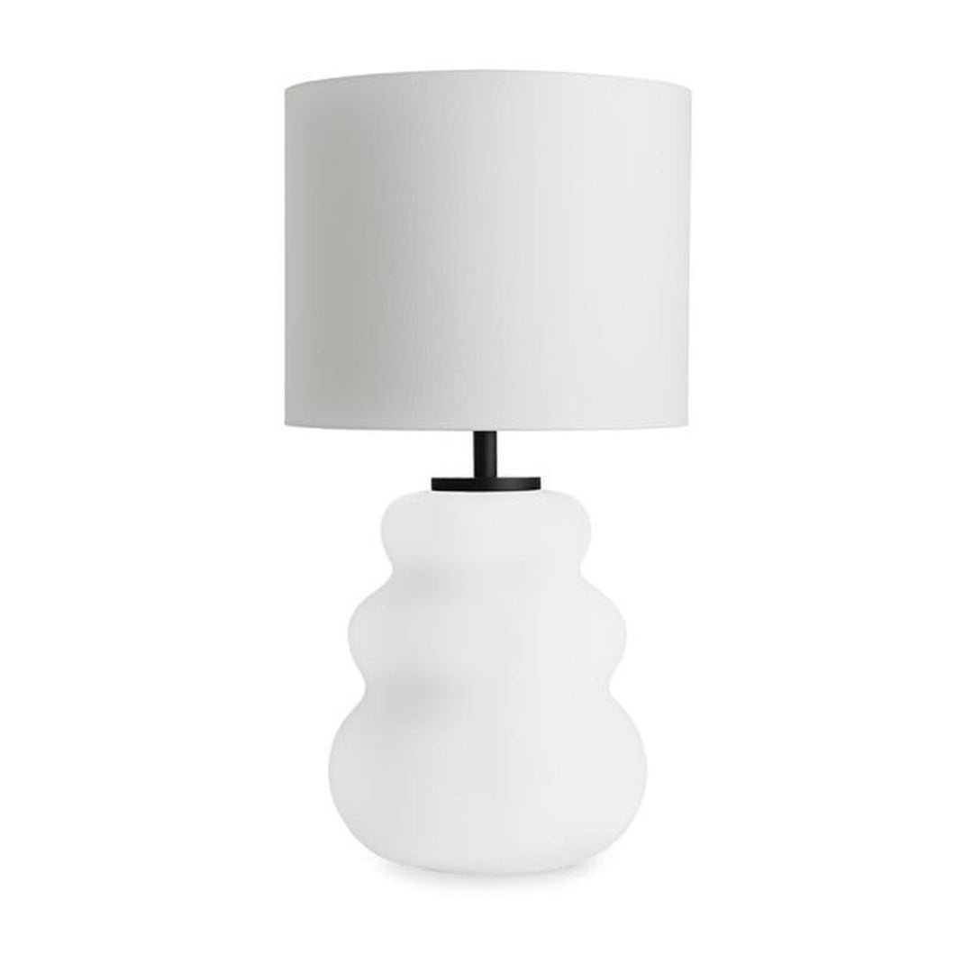 Vigra bordlampe med hvit skjerm-Bordlamper-Hadeland Glassverk-Grønn-Svart-Hak__240-205-1004-11-Lightup.no