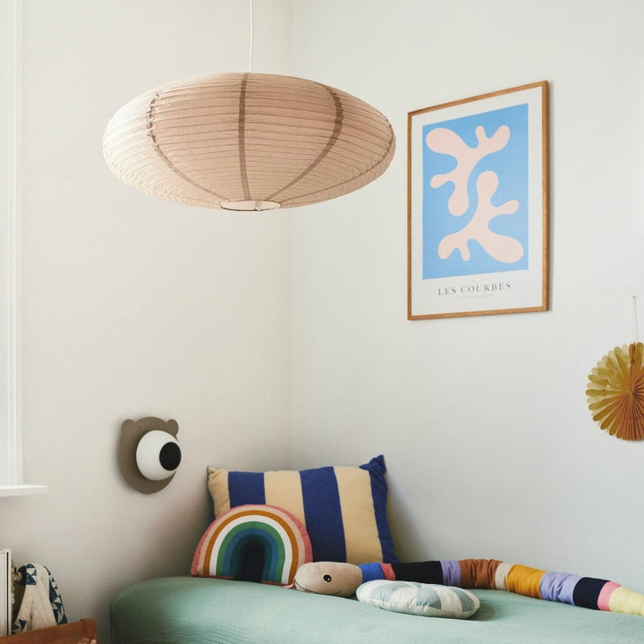 Villo 60 rispapir lampeskjerm-Takpendler-Nordlux-Hvit-2213253201-Lightup.no