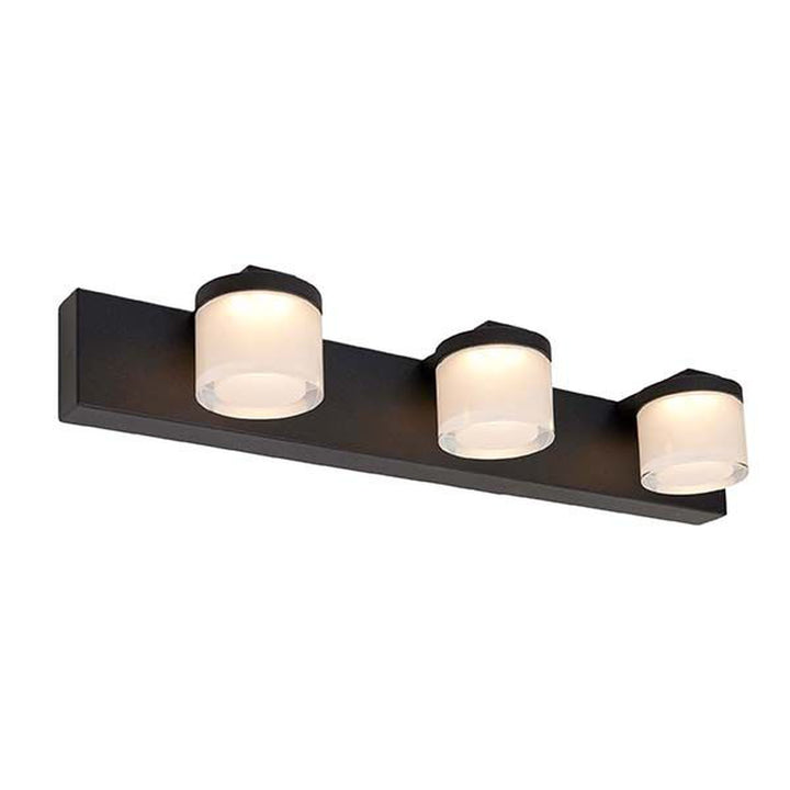 Vilmer vegglampe for baderom 3 x 5W 3000 Kelvin IP21 - Dimbar-Baderomsbelysning vegglamper-Ms - belysning-Svart-9400034110-Lightup.no