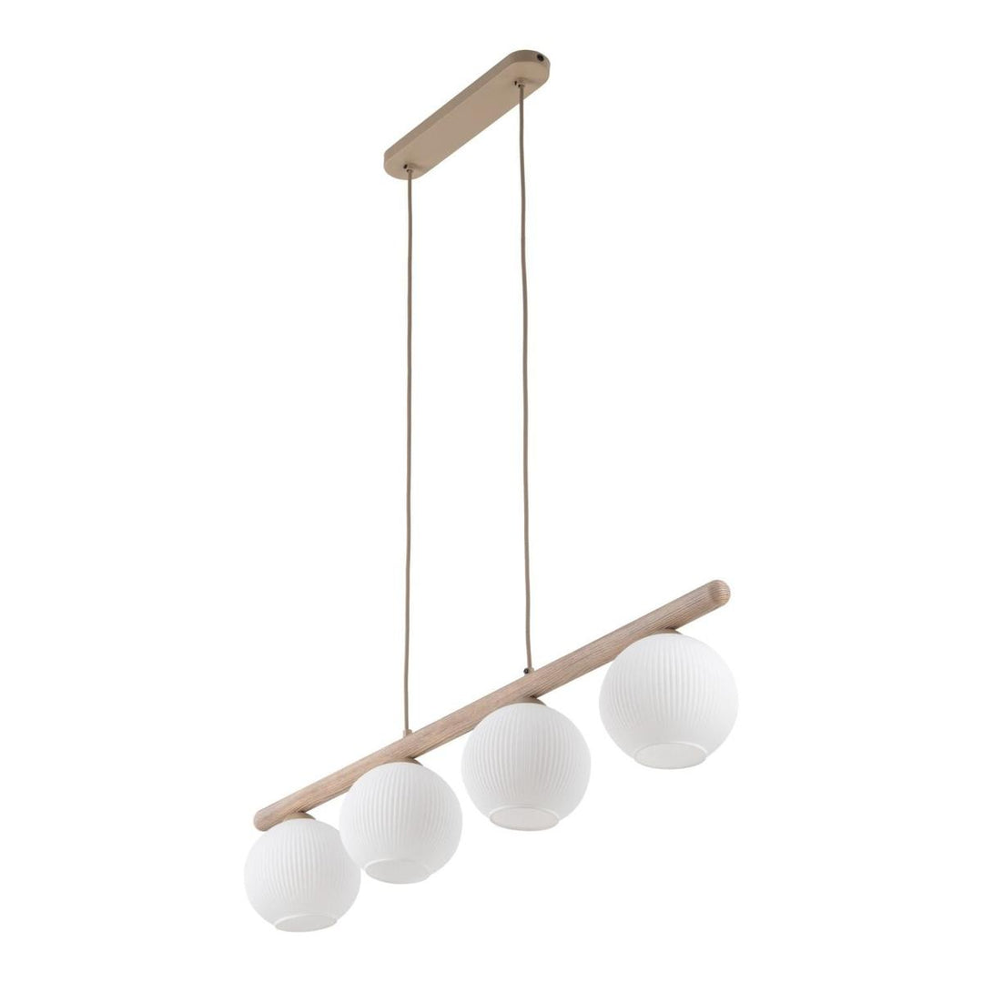 Virlo takpendel 4 lys-Takpendler-TK Lighting-Tre/Hvit-TK-11080-Lightup.no