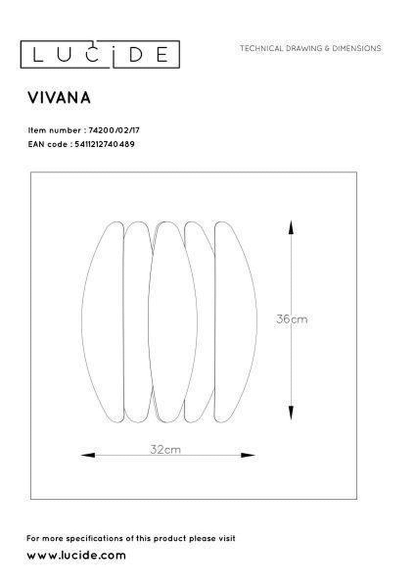 Vivana vegglampe - Kobber-Vegglamper-Lucide-LC74200/02/17-Lightup.no
