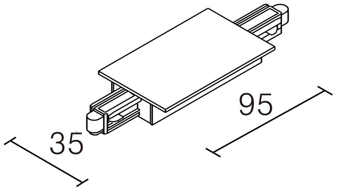 Vox recessed for innfelling senterkobling - Hvit-Spotskinner 230V-NorDesign-Hvit-380561606-Lightup.no